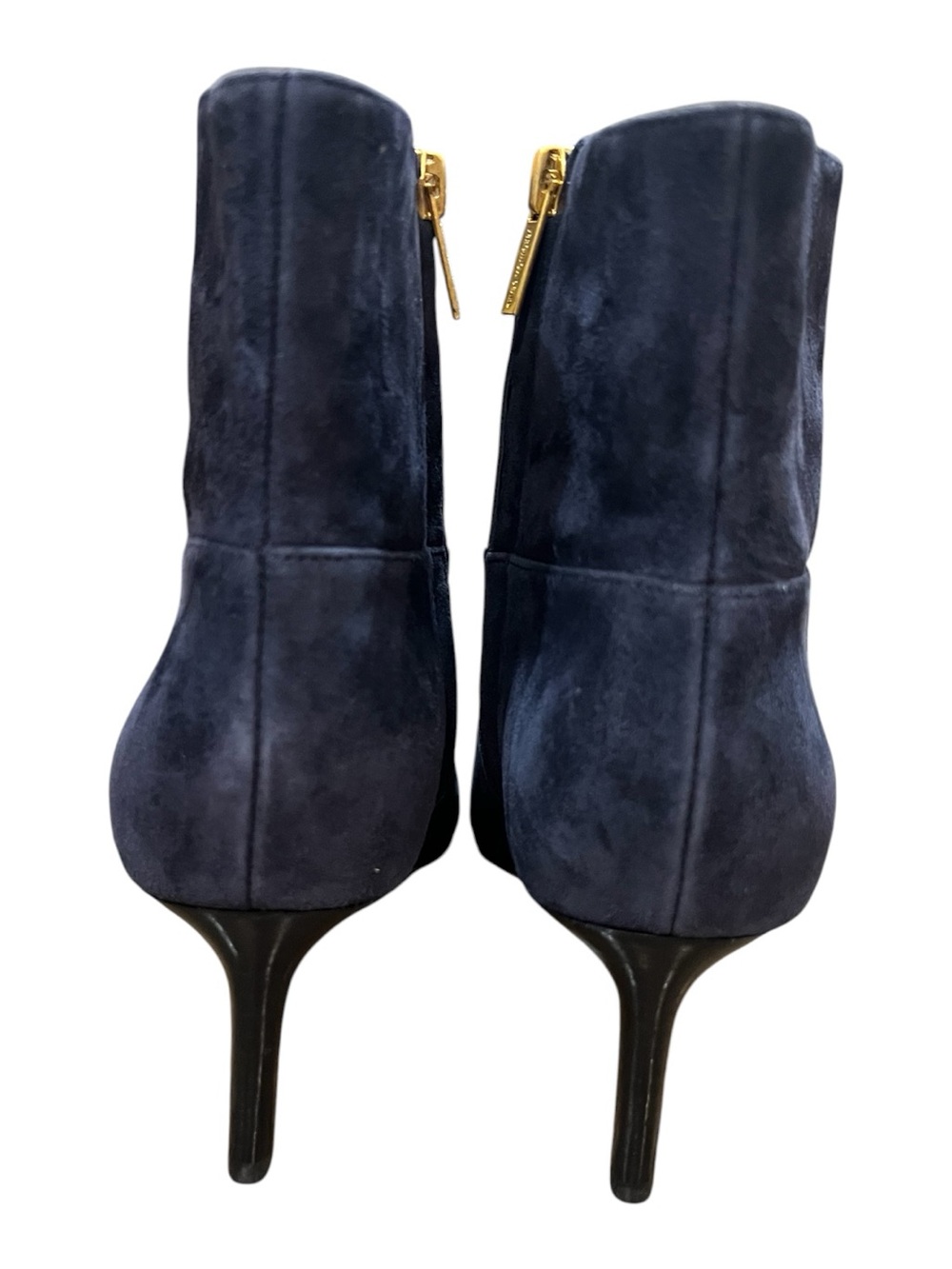 Veronica Beard Kelby Navy Suede Snipped Toe Ankle Boots Size 9.5 NWOB - Picture 5 of 12